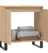 Badschrank Sonoma-Eiche 58x33x60 cm Holzwerkstoff