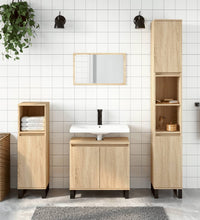 Badschrank Sonoma-Eiche 58x33x60 cm Holzwerkstoff