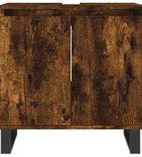 Badschrank Räuchereiche 58x33x60 cm Holzwerkstoff
