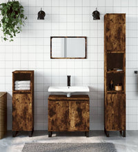 Badschrank Räuchereiche 58x33x60 cm Holzwerkstoff