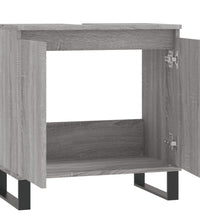 Badschrank Grau Sonoma 58x33x60 cm Holzwerkstoff