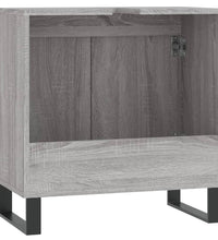 Badschrank Grau Sonoma 58x33x60 cm Holzwerkstoff