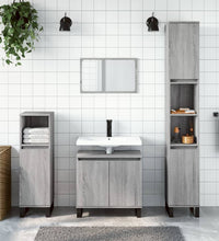 Badschrank Grau Sonoma 58x33x60 cm Holzwerkstoff