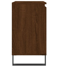 Badschrank Braun Eichen-Optik 58x33x60 cm Holzwerkstoff
