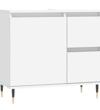 Badschrank Weiß 65x33x60 cm Holzwerkstoff