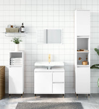 Badschrank Weiß 65x33x60 cm Holzwerkstoff