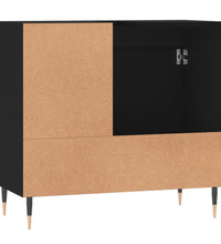 Badschrank Schwarz 65x33x60 cm Holzwerkstoff