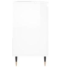 Badschrank Hochglanz-Weiß 65x33x60 cm Holzwerkstoff