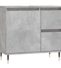 Badschrank Betongrau 65x33x60 cm Holzwerkstoff