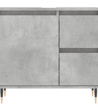 Badschrank Betongrau 65x33x60 cm Holzwerkstoff