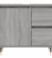 Badschrank Grau Sonoma 65x33x60 cm Holzwerkstoff