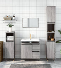 Badschrank Grau Sonoma 65x33x60 cm Holzwerkstoff