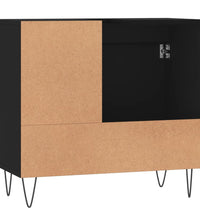 Badschrank Schwarz 65x33x60 cm Holzwerkstoff