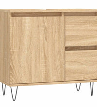 Badschrank Sonoma-Eiche 65x33x60 cm Holzwerkstoff