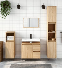 Badschrank Sonoma-Eiche 65x33x60 cm Holzwerkstoff