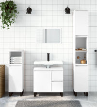 Badschrank Weiß 65x33x60 cm Holzwerkstoff