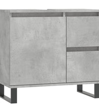 Badschrank Betongrau 65x33x60 cm Holzwerkstoff