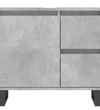 Badschrank Betongrau 65x33x60 cm Holzwerkstoff