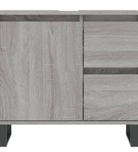 Badschrank Grau Sonoma 65x33x60 cm Holzwerkstoff