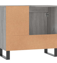 Badschrank Grau Sonoma 65x33x60 cm Holzwerkstoff