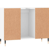 Badschrank Weiß 80x33x60 cm Holzwerkstoff