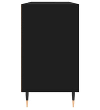 Badschrank Schwarz 80x33x60 cm Holzwerkstoff