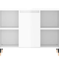 Badschrank Hochglanz-Weiß 80x33x60 cm Holzwerkstoff