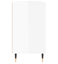 Badschrank Hochglanz-Weiß 80x33x60 cm Holzwerkstoff