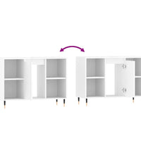 Badschrank Hochglanz-Weiß 80x33x60 cm Holzwerkstoff