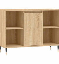 Badschrank Sonoma-Eiche 80x33x60 cm Holzwerkstoff