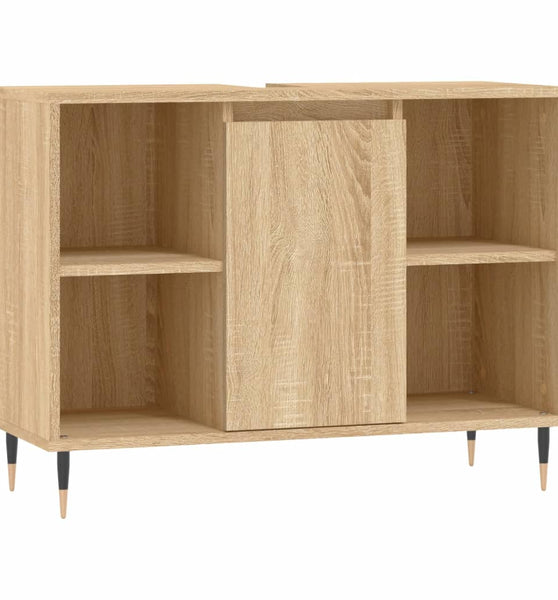 Badschrank Sonoma-Eiche 80x33x60 cm Holzwerkstoff