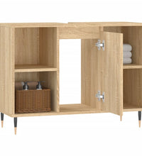 Badschrank Sonoma-Eiche 80x33x60 cm Holzwerkstoff