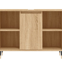 Badschrank Sonoma-Eiche 80x33x60 cm Holzwerkstoff