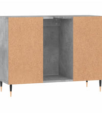 Badschrank Betongrau 80x33x60 cm Holzwerkstoff