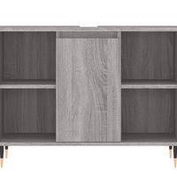 Badschrank Grau Sonoma 80x33x60 cm Holzwerkstoff