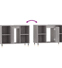 Badschrank Grau Sonoma 80x33x60 cm Holzwerkstoff