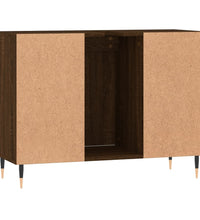 Badschrank Braun Eichen-Optik 80x33x60 cm Holzwerkstoff