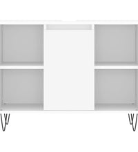 Badschrank Weiß 80x33x60 cm Holzwerkstoff