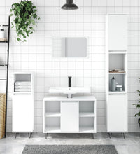 Badschrank Weiß 80x33x60 cm Holzwerkstoff