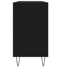 Badschrank Schwarz 80x33x60 cm Holzwerkstoff