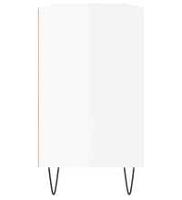 Badschrank Hochglanz-Weiß 80x33x60 cm Holzwerkstoff