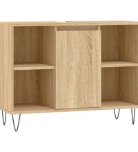 Badschrank Sonoma-Eiche 80x33x60 cm Holzwerkstoff