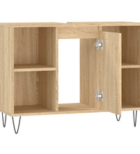 Badschrank Sonoma-Eiche 80x33x60 cm Holzwerkstoff