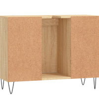 Badschrank Sonoma-Eiche 80x33x60 cm Holzwerkstoff