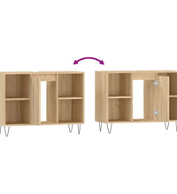 Badschrank Sonoma-Eiche 80x33x60 cm Holzwerkstoff
