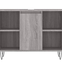 Badschrank Grau Sonoma 80x33x60 cm Holzwerkstoff