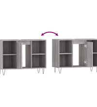 Badschrank Grau Sonoma 80x33x60 cm Holzwerkstoff