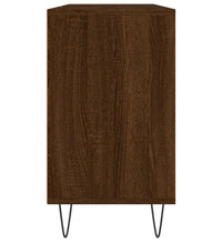 Badschrank Braun Eichen-Optik 80x33x60 cm Holzwerkstoff