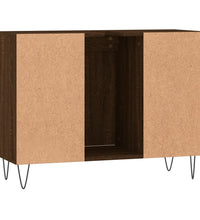Badschrank Braun Eichen-Optik 80x33x60 cm Holzwerkstoff
