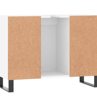 Badschrank Weiß 80x33x60 cm Holzwerkstoff